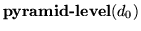 $\mbox{\bf pyramid-level}(d_0)$